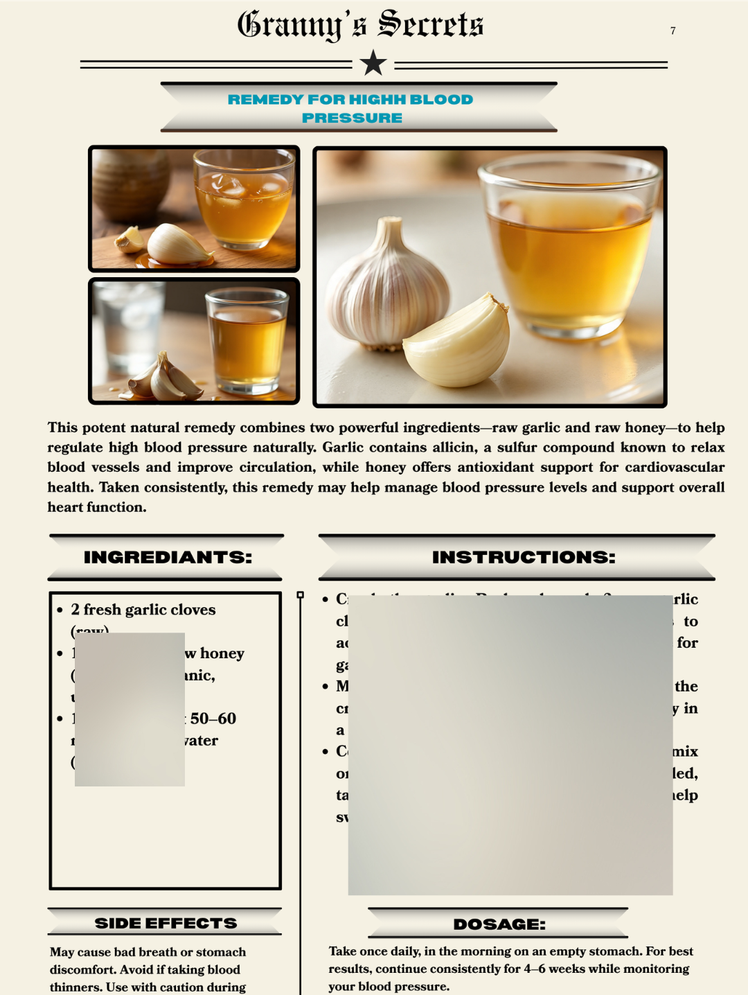 Granny's Secrets ebook - Powerful 100 Scientific Proven Natural Remedies
