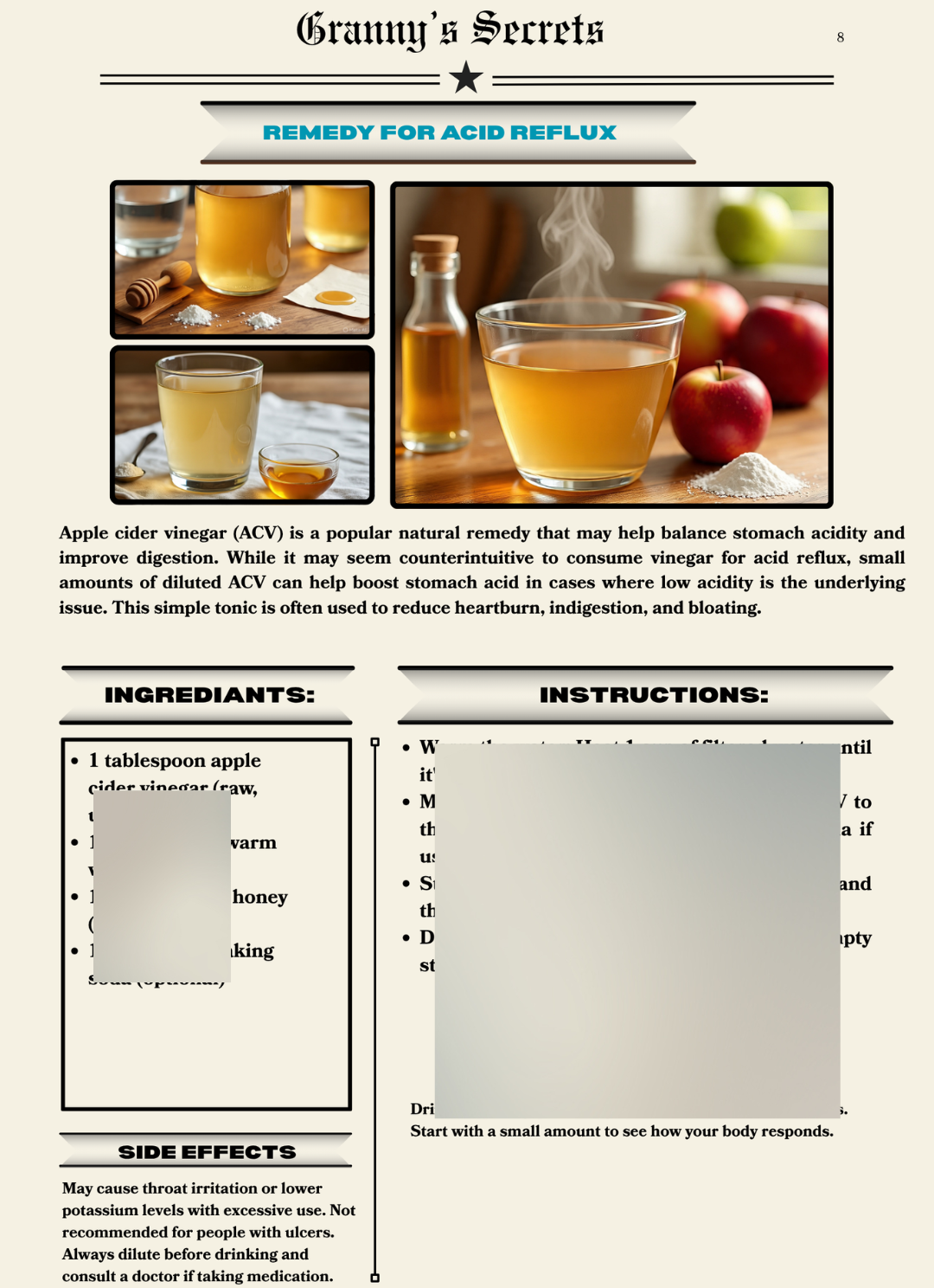 Granny's Secrets ebook - Powerful 100 Scientific Proven Natural Remedies